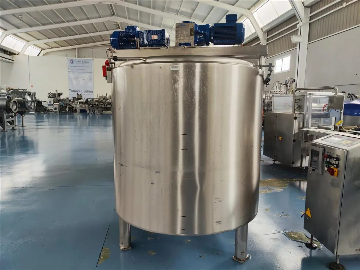 S/S VERTICAL JACKETED VESSEL WITH HOMOGENISER AND DOUBLE AGITATOR 1.250 L-1